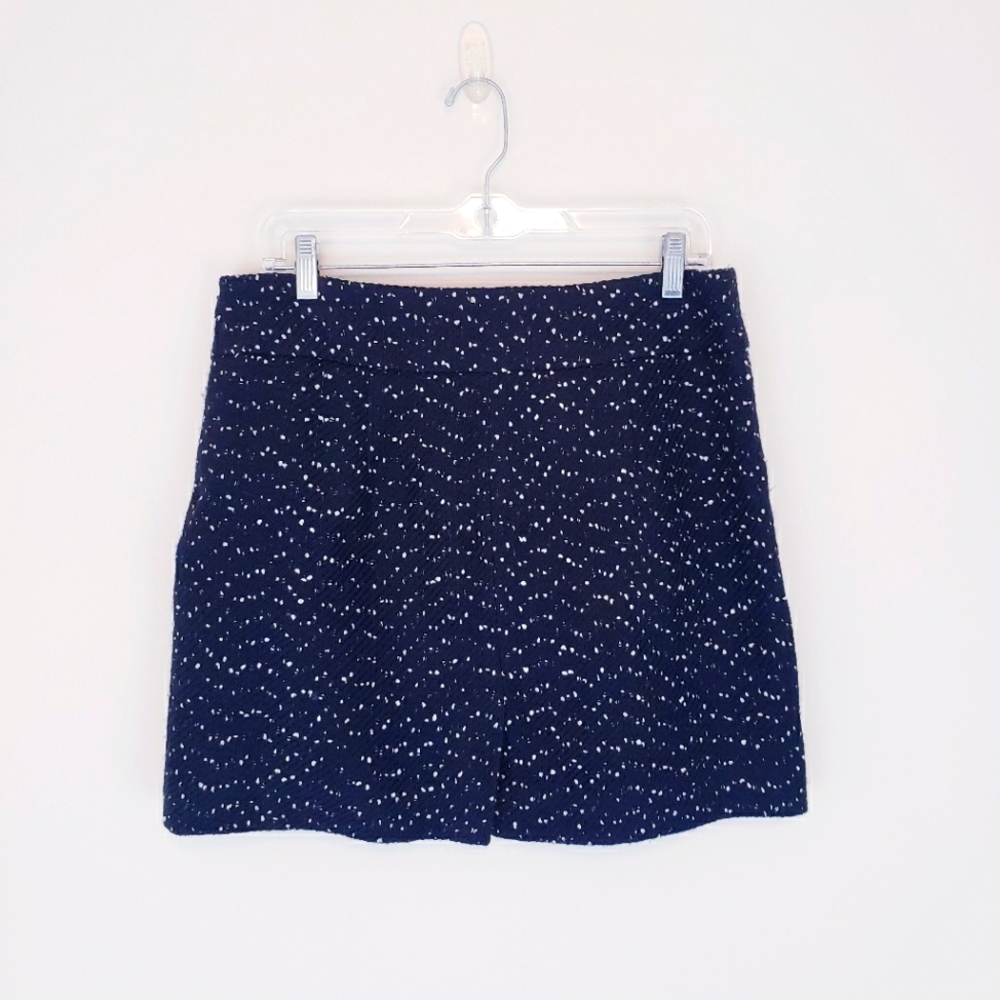 The Limited Black White Tweed Skirt Size 12 Lined Mini Skirt Black White